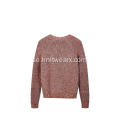 Dam Stickad Fancy Crew-Neck Chunky Pullover